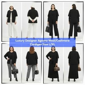 Luxury Designer Agnona Wool/Cashmere Cardigan Size L/XL